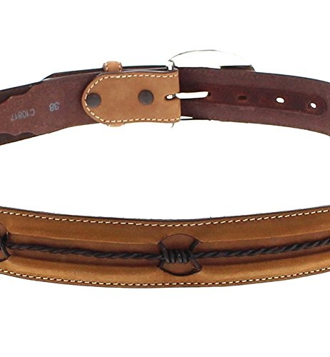Justin Fenced In Barbed Wire Western Belt C108174