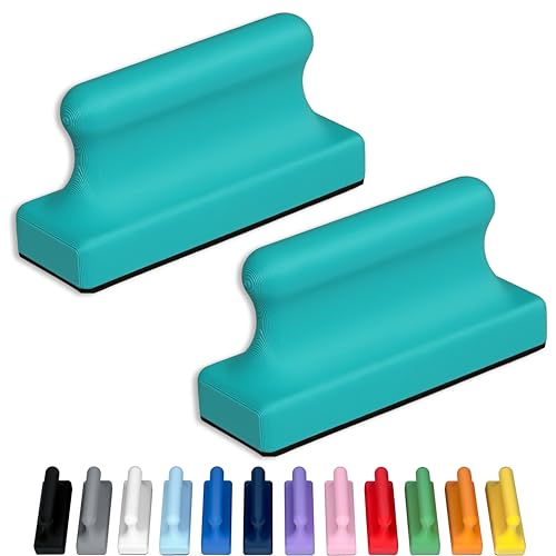 Glassboard Studio Mega Magnets - Neodymium - Heavy Duty, Colorful, Ergonomic, Ideal for Crafting, Quilting, and as Magnetic Knife Holders (2, Seaside Teal Pawn)