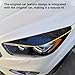 FDAIUN Headlight Eyebrow Car Eyelids Sticker Cover Decal Trim ABS Styling Sticker for Ford Escape Kuga 2017 2018 2019 Exterior Accessories 2Pcs (Glossy Black)
