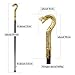 Golden Luxury Snake Handle Fashion Walking Stick for Party Decorative Walking Cane Elegant Crosier Knob Walking Stick 93cm