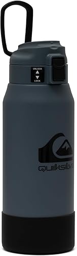 Miniatura 2 de Quiksilver Redondo - Botella de agua de acero inoxidable de doble pared de 26 onzas, botella deportiva reutilizable con tapa a prueba de fugas, base