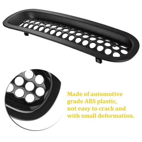 For Jeep Accessories Front Grill Mesh In Serts Clip-In Grille Guard With Key Hole Hood Lock Compatible With Wrangler Jk Rubicon Sahara & Unlimited 2007-2015 (Matt Black, 7Pcs) #TOP1
