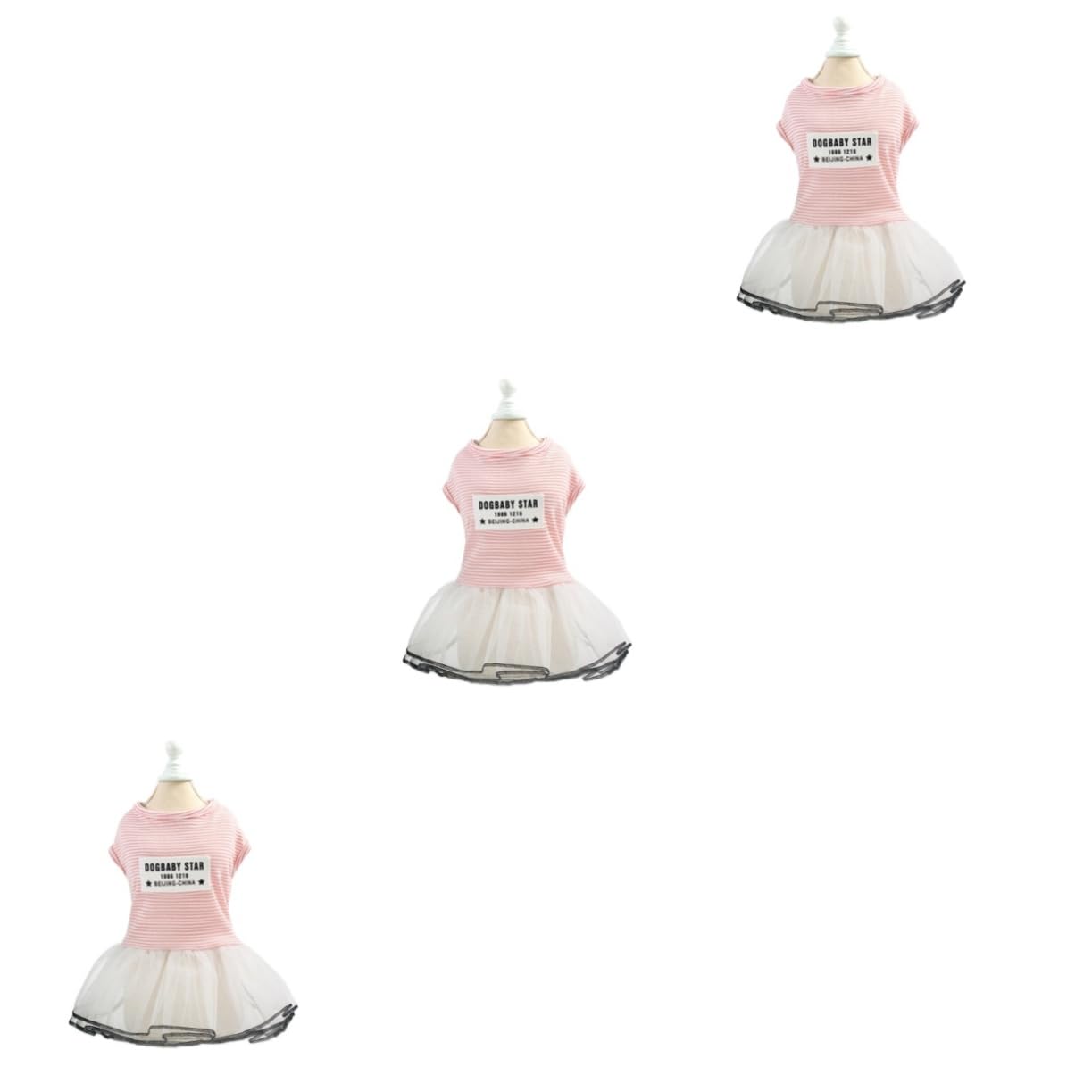 Jupes rayées pour chien Angoily et accessoires pour petits chiens de taille chiot