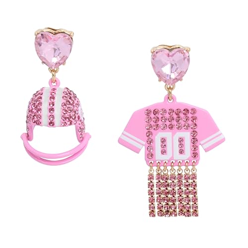 Betsey Johnson Mismatched Football Earrings