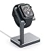 Satechi Aluminum Apple Watch Charging Stand Dock - Compatible with Apple Watch Series 1, 2, 3 and 4 for 38mm and 42mm Models (Space Gray)