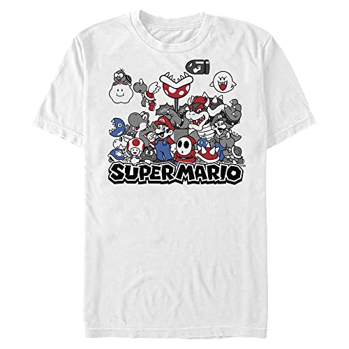 T-shirt Nintendo Kingdom manches courtes vêtement geek homme