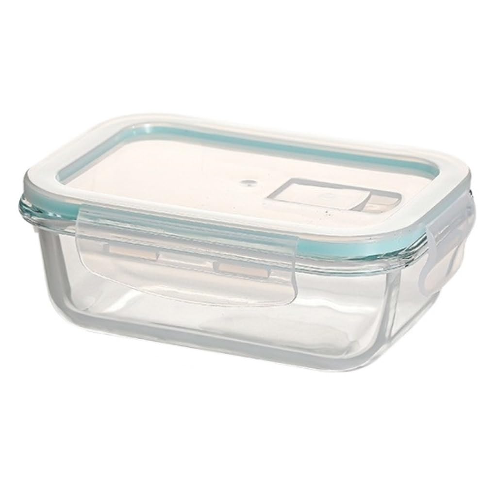 Recipientes para Alimentos Caja de vidrio for microondas resistente al calor, caja for verduras de vidrio transparente, caja for guardar refrigeradores sellada, tazón de vidrio para Refrigerador Fruta