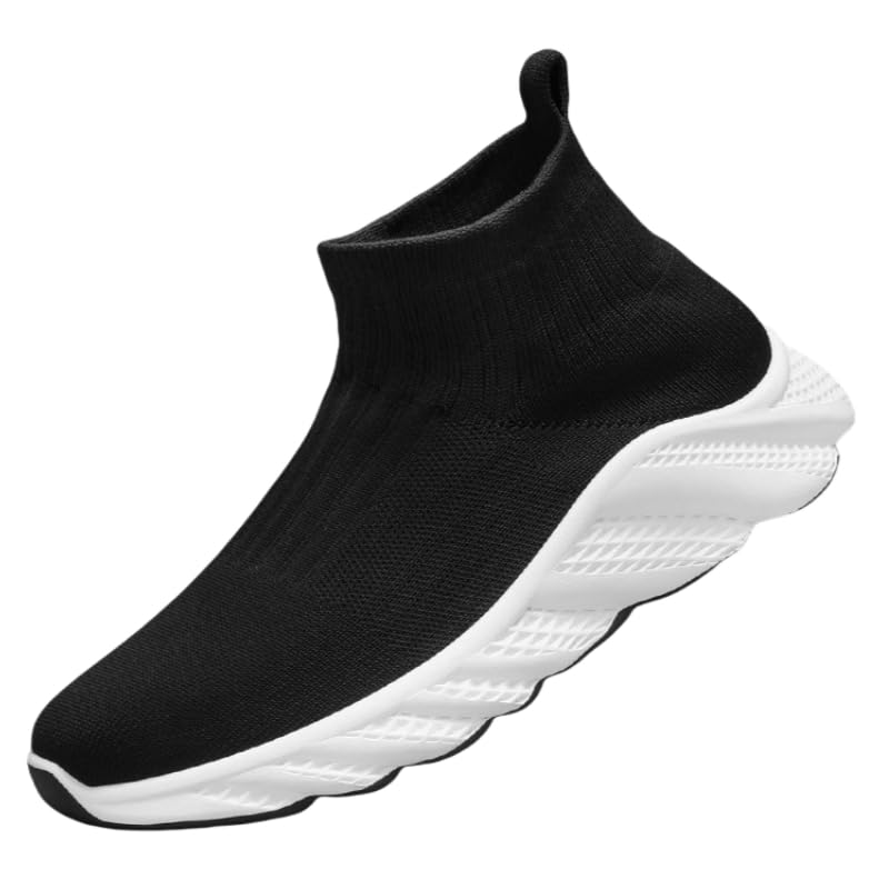 Men's Casual Running Sports Thin mesh one-Piece Slip-on Sock Shoes