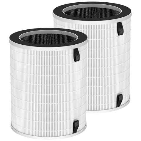 2 Pack Max/Mage/Mage Pro HEPA Replacement Filter for Afloia MAX/MAGE/MAGE PRO Air Purifier and Sans/Air-Honati/Compass Home Smart/Taylor Swoden/Cuckoo CAC-J1510FW/Rosewill RHAP-20001, RHAP-20002 Cover