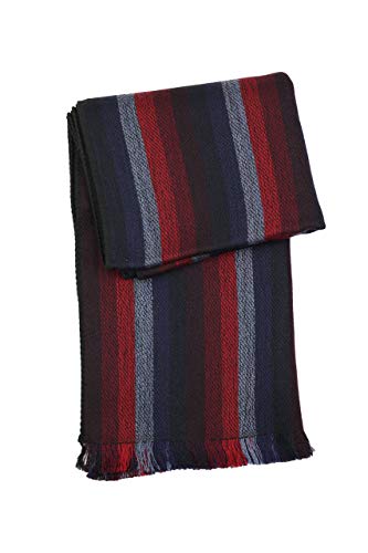 Boss Hugo Boss Men's Red Blue Striped Scarf
