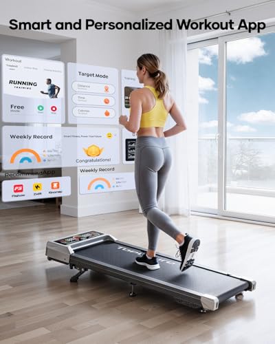 Standing treadmill desk