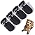 TEOZZO Dog Boots Paw Protector, Anti-Slip Winter Dog Shoes with Reflective Straps for Small Medium Large Dogs 4PCS(Size 5: 2.16"x1.77")