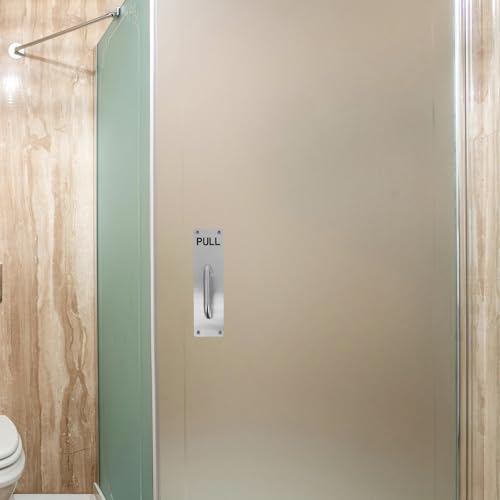 Poignée de porte push-pull en acier inoxydable pour ouvrir les mains chargées - 6