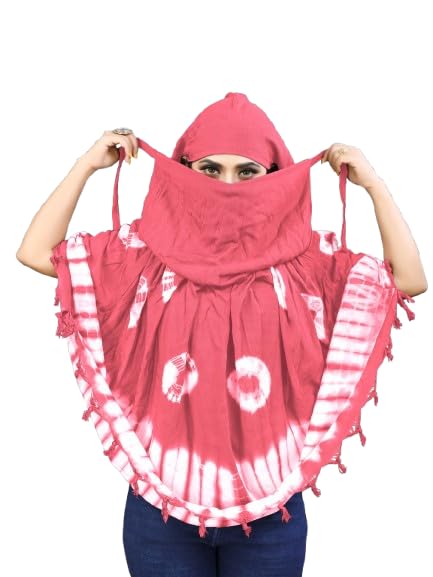 Stylish Printed Pattern Fancy Scarf With Sun Protection Cover Face Cotton Mask for Women's and Girls26Pink_A26-image-23