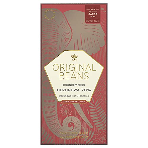 Original Beans Udzungwa 70% Schokolade mit Nibs 70g Tafel / CH-BIO-006 - Verspielte Dunkelschokolade mit warmen Noten… – Bild 3