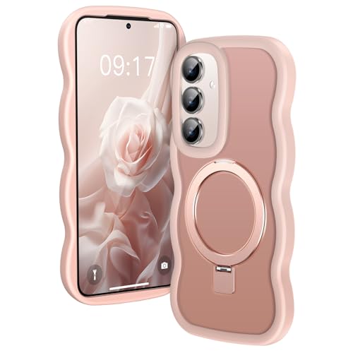 Coque Samsung S25 FE magnétique avec cadre ondulé translucide et protection militaire