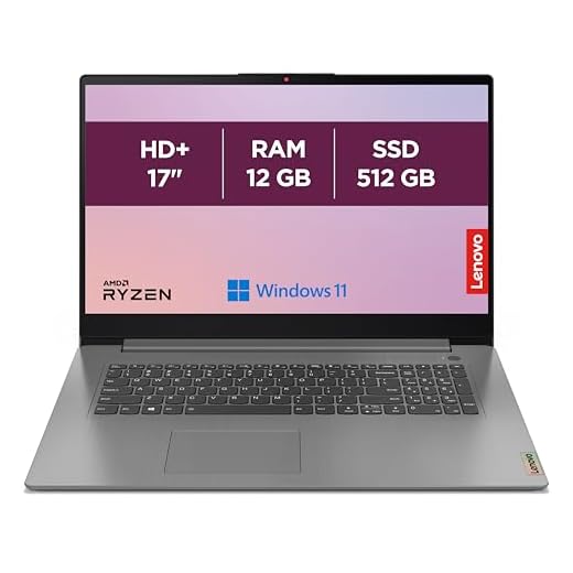 Lenovo IdeaPad 3 17ALC6 - Ordinateur Portable 17'' HD+ (AMD Ryzen 7 5700U, RAM 12Go, SSD 512Go, AMD Radeon Graphics, Windows 11 Home) Clavier AZERTY Français - Bleu