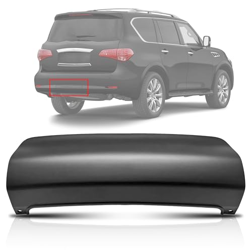 PartsFlow 850181LA0H Trailer Hitch Cover, Black Rear Lower Tow Bumper Cover fits for Infiniti QX56 2011 2012 2013 QX80 2014-2017 Replace# IN1180101