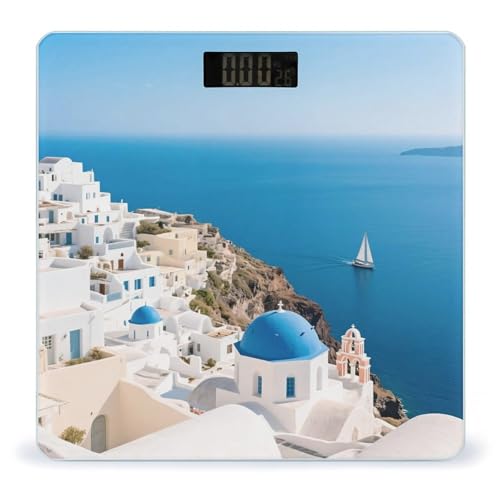 Báscula digital VTCTOASY Santorini para baño 400 lb miniatura 1