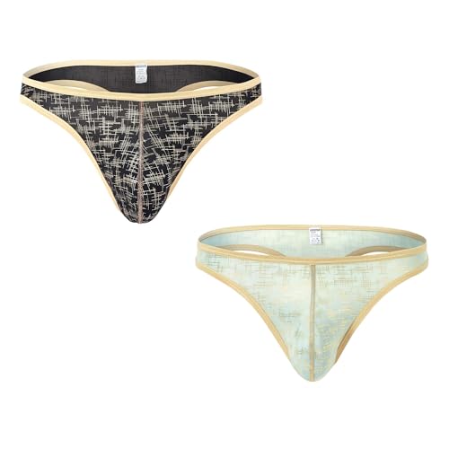 String imprimé pour homme avec ficelle sexy et coupe taille basse confortable