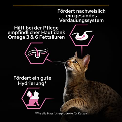 Pro Plan Cat Delicate Nutri Savour Katzenfutter nass, mit Truthahn, 26er Pack (26 x 85 g)