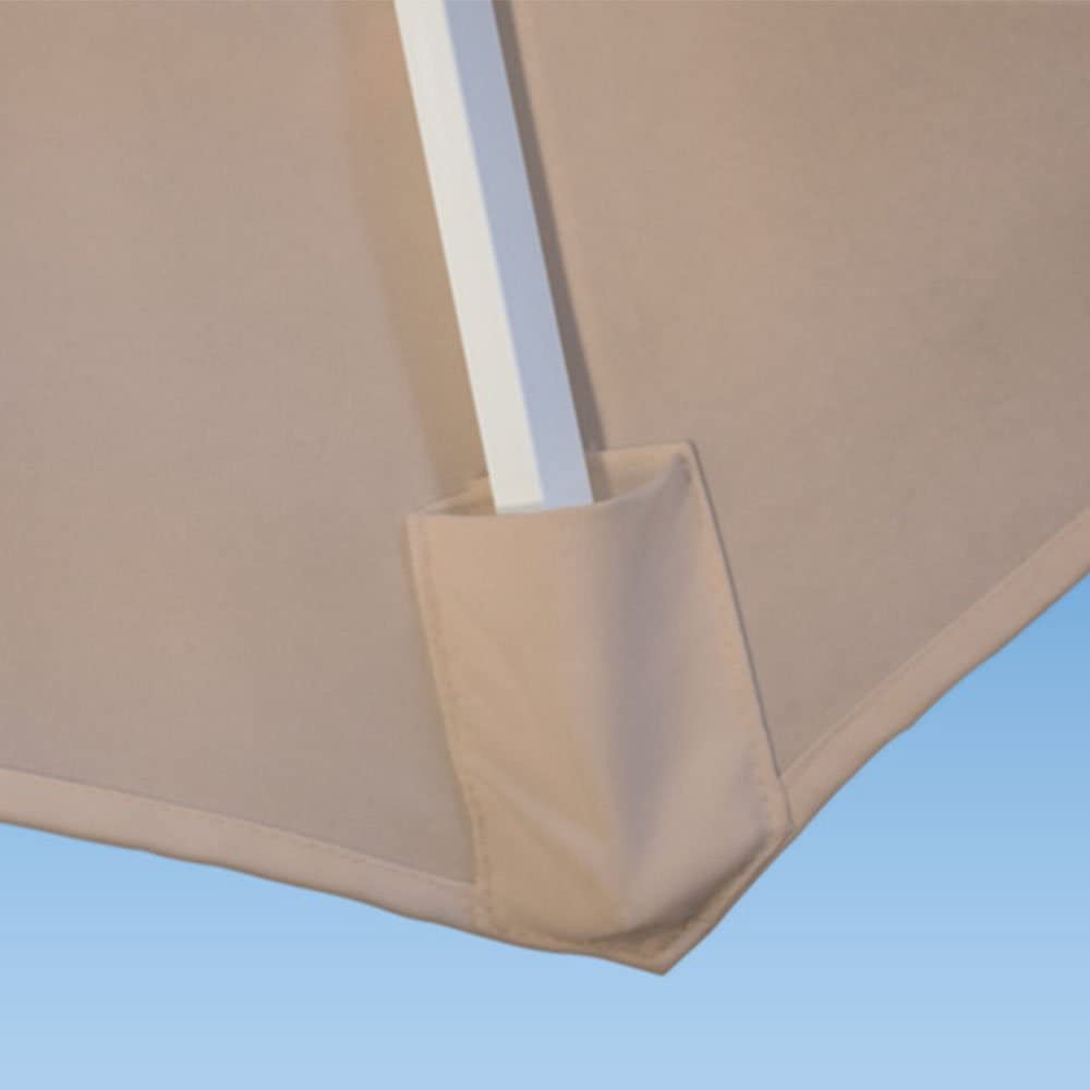paramondo Toile de rechange pour parasol avec Air Vent pour parasol à mât excentré Parapenda, Couleur et Type aux Choix