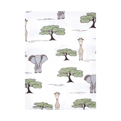 Image of Hudson Baby Cotton Flannel Burp Cloths 12-Pack Bundle, Wild Safari Adventures, One Size