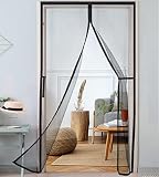 Magnetic Screen Door Fit Door Size 34 x 82 Inch,Heavy Duty Reinforced Fiberglass Mesh Hands Free Mag