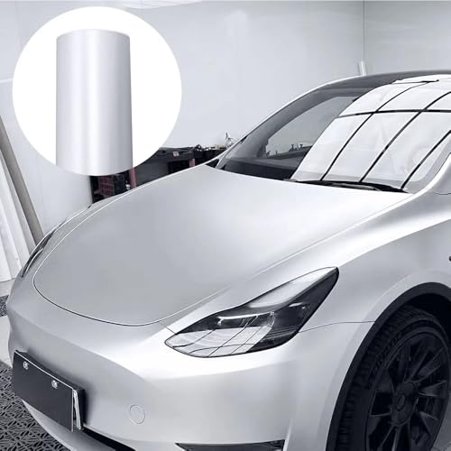 Image of SIA VENDORS Self Adhesive Vinyl Chrome Mirror Like Silver Metallic Car Wrap Vinyl Reflective Wrap Stickers Decal Film Sheet (17 X 300 Inch, Chrome)