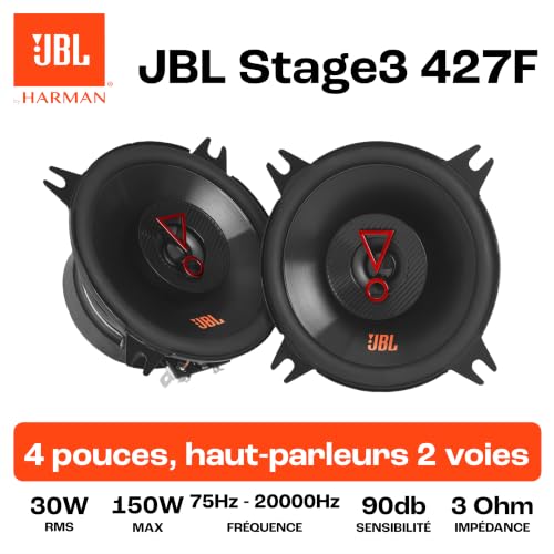 Haut parleurs de voiture JBL Stage3 RMS 10cm GH NA Neuf - vue 8