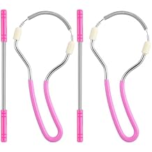 TIESOME 4Pcs Spring Facial Hair Removers for Women, Spring Manual Epilator Face Hair Remover with Handle Hair Removal Threading Tools