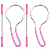 TIESOME 4Pcs Spring Facial Hair Removers for Women, Spring Manual Epilator Face Hair Remover with Handle Hair Removal Threading Tools