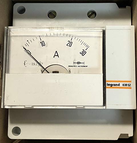 Ampèremètre Legrand Corail 0-30A pour tableau électrique sur rail DIN 003952