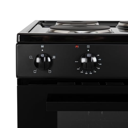 Willow WSE60BK 68L Freestanding Single Cavity Cooker, 60cm Electric Cooker - Black - Image 3