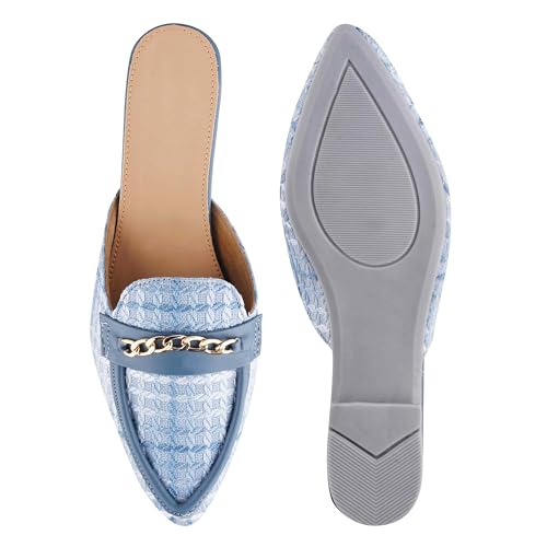 Image of SilverArrow Womens Bunzu Mules | Casul Shoes | Flat Mules Sandals Open Back | Suitable for Casual Outfit