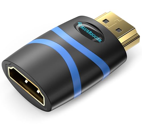 BlueRigger HDMI CEC Less Adapter (4K UHD, ARC, Ethernet, Male to Female CEC Blocker) - Compatible...