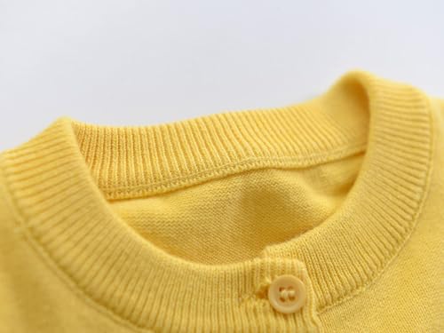 ACESTAR Boys Girls Cardigan Sweater Cotton School Uniforms Solid Kids Long Sleeve Button Down Sweaters Knit Tops, 3T-12Years2