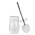 Creative Scents Bathroom Toilet Brush Set - Vintage White Collection, Good Grip Toilet Bowl Cleaner Brush and Holder, Decorative Design Compact Bowl Scrubber (White)