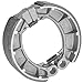 Caltric Rear Brake Shoes Compatible with Honda Cx500, Cx500C Custom, Cx500D Deluxe 1978-1982