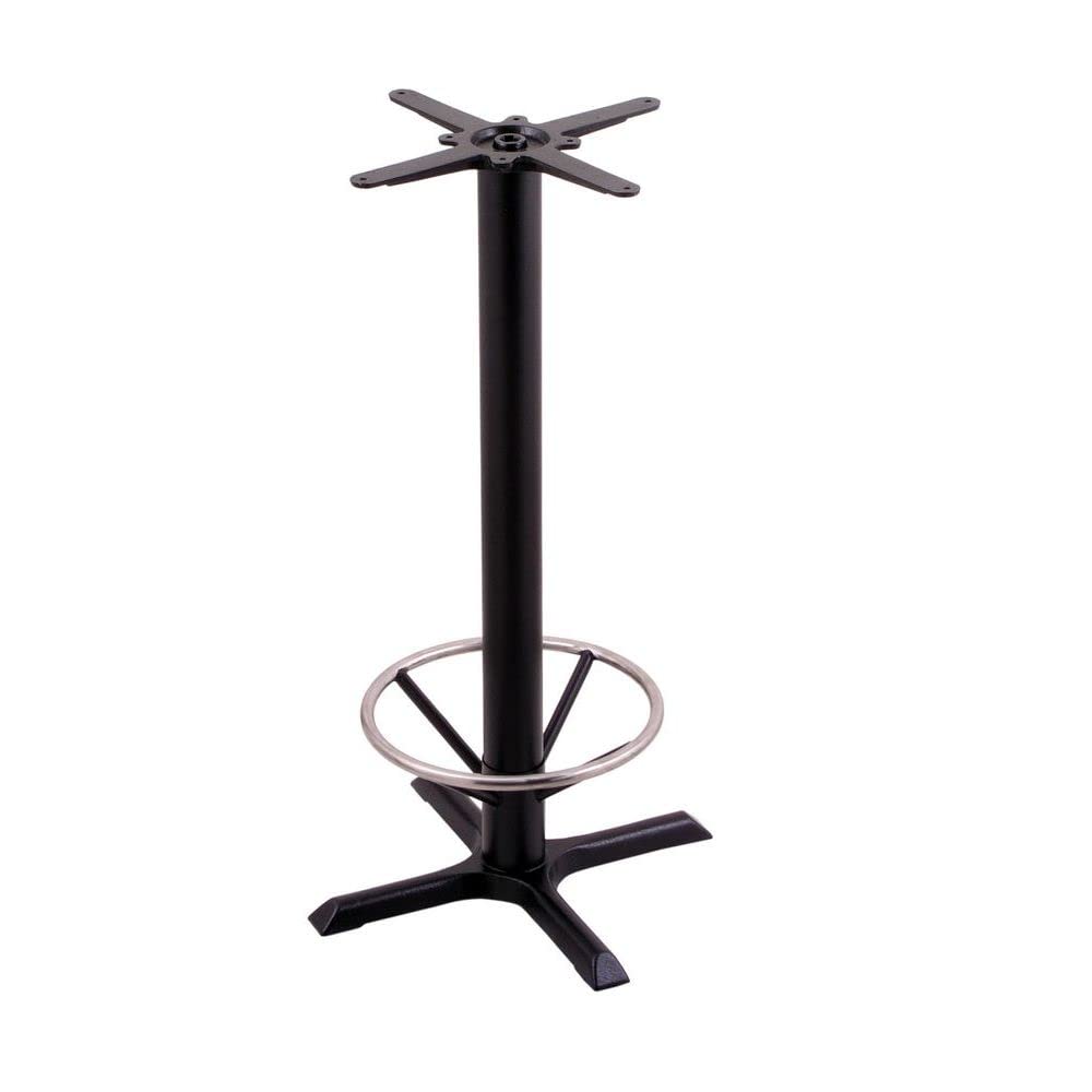 Holland Bar Stool Co. 211-22 Footring Table Base, Black Wrinkle