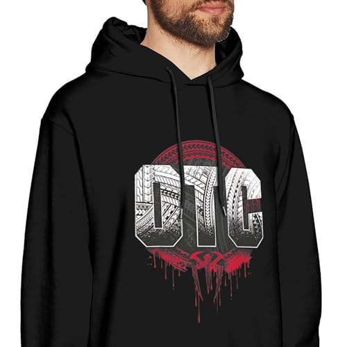 Men\'s Roman Music Reigns Pullover Hoodie Sweatshirt,Hip Hop Long Sleeve Hooded Sweatshirts Hoodies for Men Teens with Graphic Designs M