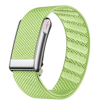 Image of Loop Smart Fitness Band with Health & Fitness Tracker Medical Grade ECG PPG Body Temperature, HRV Analysis, 30+ Sports Modes, Sleep and Stress Monitor, Subscription Free Screenless (Light Green)