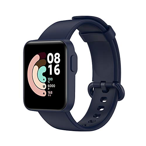 TopTen Bracelet de rechange réglable, en silicone, coloré, pour montre Xiaomi Mi Watch Lite/Redmi Watch Lite, bleu marine Cover