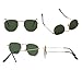 Htms Polarized Sunglasses for Women Men Small Metal Polygon Fashion Sunglasses Square Metal Geometric Shades