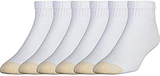 Gold Toe Men's 656p Cotton Quarter Athletic Socks, Multipairs, White (6-Pairs), X-Large