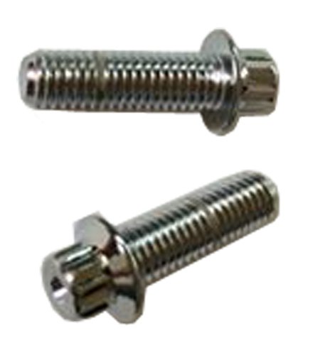 10 M 8-1.25 x 26mm 12 Point Flange Bolts, Class 10.9 Chrome
