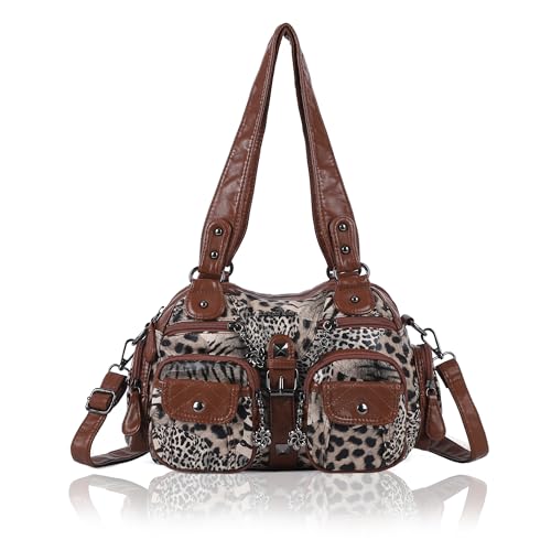 Sac à main hobo Angel Kiss compact et spacieux en cuir PU doux pour ranger tout votre quotidien