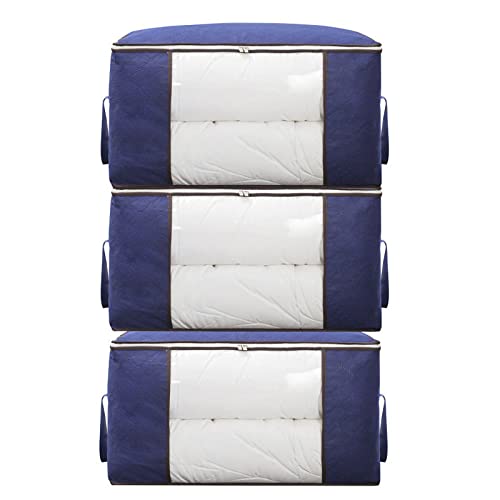 MNEUSHOP Grande capienza per vestiti e armadi, con finestra trasparente per piumini