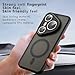 Kukoufey Compatible with Huawei Pura 80 Ultra Case Cover,Compatible with MagSafe,Compatible with Huawei Pura 80 Ultra LMR-AL10 Built-in Magnetic Anti-Shock Cell Phone Case Black