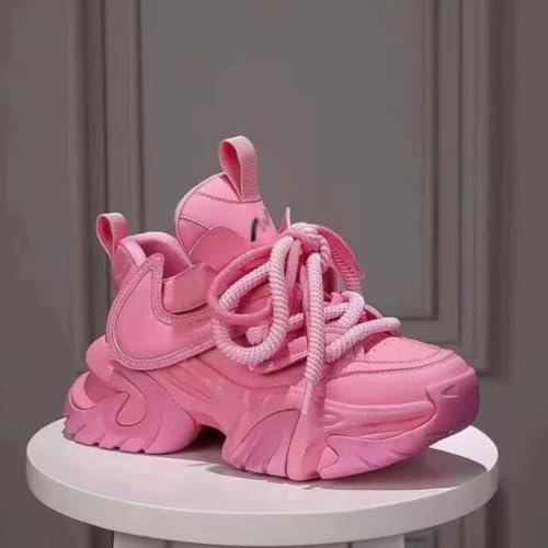 Chunky Platform Sneakers for Women & Girls 2.3-Inch Thick Sole Walking Shoes Travel & Gift3